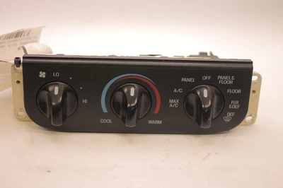 Genuine OEM Ford Black AC Heater Temperature Control Panel Fits 1997 Ford F150 - Image 1 of 4