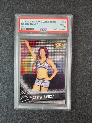 Topps WWE 2016 - Sasha Banks #34 NXT PSA 9 Foto 1 de 2