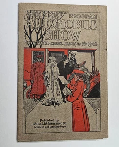 BH Rare 1908 Hartford CT Connecticut Automobile Show Program - Picture 1 of 8