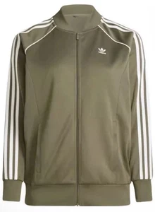 Adidas Women SST Classic TT Track Jacket Olive IY2172 Women’s Size XS - Picture 1 of 5
