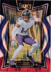 2024 Panini Select #78 Kyle Hamilton Black & Red Prizm Shock - Foto 1 di 2