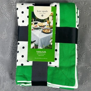 Kate Spade / Target Polka Dot Tablecloth 60 in x 84 in - Picture 1 of 6