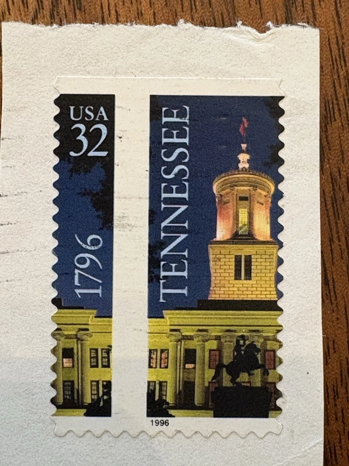 US Stamp Scott #3070, 32C Tennessee Statehood, Very Lightly Cancelled- ERROR - Image 1 of 1