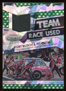 Panini Prizm Nascar: Team Race 2016 neumático usado - bandera verde Kurt Busch/149 - Imagen 1 de 2