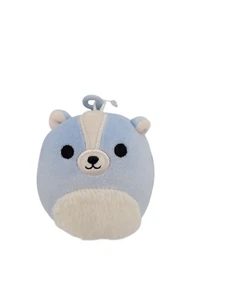 Original Squishmallows Sol The Blue Skunk 3.5" Clip On Plush Key Chain w/ Tag - Picture 1 of 15