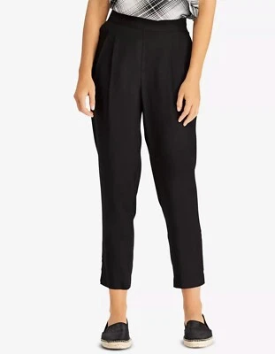 Ralph Lauren 女式 8 码黑色口袋裤子 B+B 裁剪新品 — 第 1/4 张图片