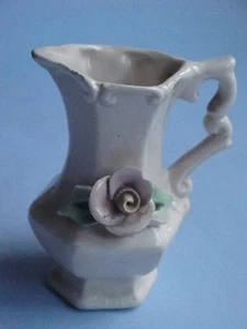 Vintage Miniature Handpainted Porcelain Jug Made in Italy - Picture 1 of 4