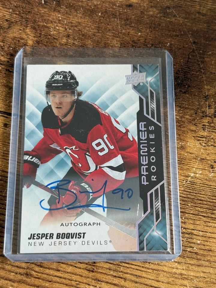 2019/20 UPPER DECK PREMIER JESPER BOQVIST PREMIER ROOKIES AUTO RC #87 - Image 1 of 1