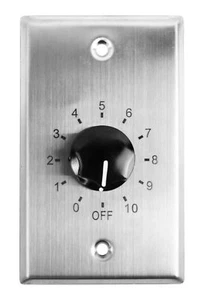 Rockville VOL7035 35 Watt 70v Stainless Wall Volume Control Zone Controller Box - Picture 1 of 5