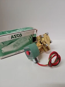 ASCO RED HAT 3/4" BRASS 3-WAY SOLENOID VALVE 831G046- (NEW) - Picture 1 of 7