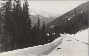 RPPC Winter Western Slope Berthoud Pass Colorado Sanborn photo postcard MP1 - Picture 1 of 2
