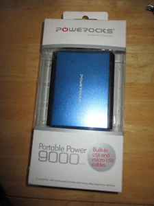 PowerRocks 9000mAh Portable External Battery Charger Power Bank for Cell Phone - Picture 1 of 2