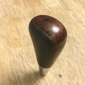 1998-2006 Lincoln LS400 Transmission SHIFT KNOB, OEM Black Leather Woodgrain - Picture 1 of 10