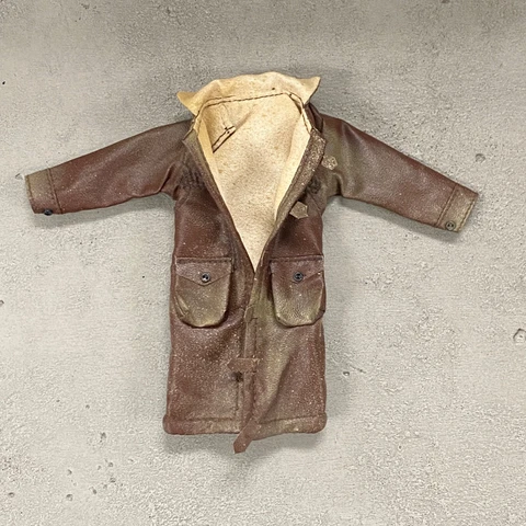 SU-MF-LTC-BNE:  Weathered Wired Brown Coat for McFarlane TDKR Bane Action Figure Cover