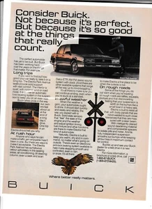 1986 Buick Park Avenue Magazine Ad "...So Good at the Things That Really Count" - Imagen 1 de 1