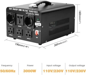 Lvyuan Step Up&step Down Voltage Transformer  Vtus- EU 3000 - Picture 1 of 5