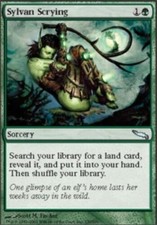 1x Sylvan Scrying LP, S-Chinese MTG Mirrodin
