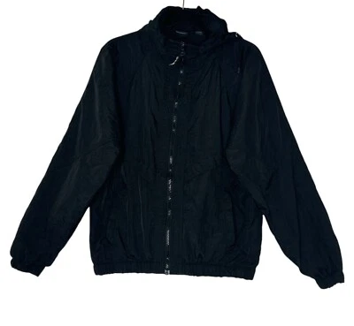 Chaqueta cortavientos negra mediana de colección JCPenneys Juegos Olímpicos de Estados Unidos para hombre Foto 1 de 4