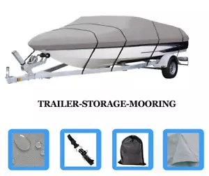 DURABLE BOAT COVER FITS LARSON ALL AMERICAN 190 BOWRIDER 1989 1990 1991 1992 93 - Picture 1 of 7
