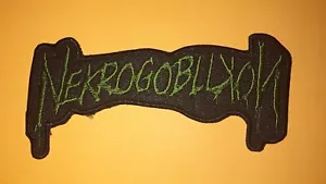 NEKROGOBLIKON Patch - Band Name LOGO 5x3 in. Battle Patch green/black GOBLIN - Picture 1 of 4