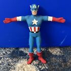 1989 Marvel Captain America Just Toys 6" Gięta figurka Bendie Bendy