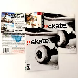 SKATE Sony PlayStation 3 - Artwork- Manual Only/No Game # 76 - Picture 1 of 1