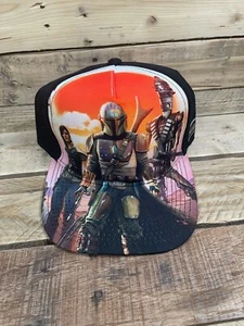 Star Wars The Mandalorian Boba Fett Disney Mütze OS SnapBack Battle Graphic TV Cap - Bild 1 von 8