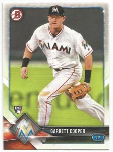 Tarjeta de novato Garrett Cooper Miami Marlins 2018 Bowman - Imagen 1 de 3