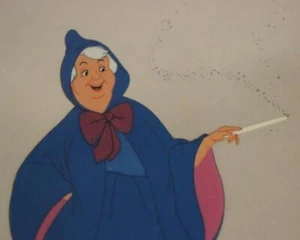 Walt Disney CINDERELLA Fairy Godmother Animation Cel Facsimile 2003 1950 Sericel - Picture 1 of 6