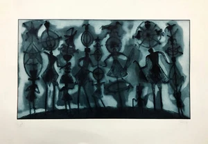 SERGIO HERNANDEZ Mexican Artist Original Hand-Signed Limited Edition Oaxaca 230 - Picture 1 of 1