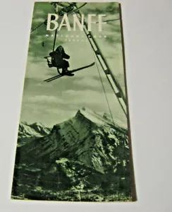 1950 Banff Nationalpark Kanada Prospekt mit Karte - Bild 1 von 3