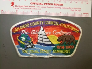 Boy Scout JSP 1989 Condado de San Diego WHT 7046CC - Imagen 1 de 1