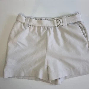 Women's Size 8 Witchery White Shorts with Belt and Elastic Waist - Picture 1 of 9
