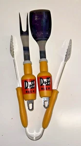 The Simpsons Duff beer 3 Piece BBQ tool Set Collectible - Picture 1 of 4