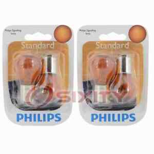 2 pc Philips Rear Turn Signal Light Bulbs for Cadillac Catera 1997-2001 dq
