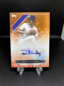 2021 Topps X Derek Jeter Captain’s Crew Autograph 12-A Ron Guidry Auto 2/5 - Picture 1 of 2