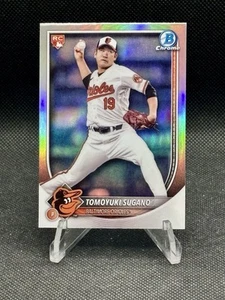 2025 Bowman Chrome Tomoyuki Sugano Red Rookie RC Refractor Baltimore Orioles - Bild 1 von 2