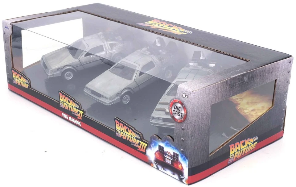 JADA TOYS - Ritorno al futuro confezione da 3 DELOREAN - 1/32 - JAD33399 - Immagine 1 di 1