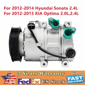 AC Compressor For 2012 2013 2014 2015 Kia Optima 2.0L 2.4L CO 29159C Sonata - Foto 1 di 13