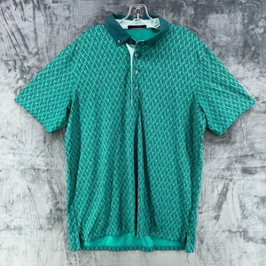 Greyson Golf Poloshirt Herren Large grün türkis Snake Diaries Kaninchenfuß - Bild 1 von 9