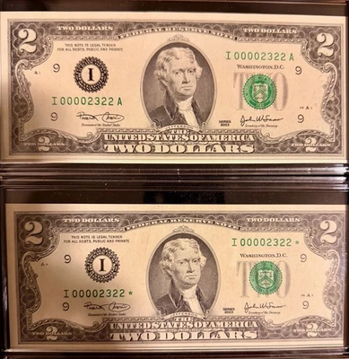 $2 Evolutions Series 2003 Minneapolis Low Serial Number Matched Set - Image 1 of 4