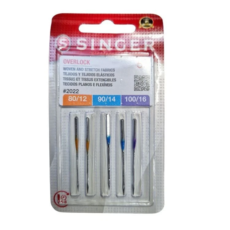SINGER Domestic Overlocker Machine Needles Mixed Assorted 2022 ELx705 80 90 100 - Image 1 of 1