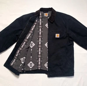 Carhartt WIP Detroit Jacket L Black New Japan - Picture 1 of 8