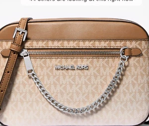 Michael Kors Jet Set Large Ombre Logo Crossbody Bag. UVP 398,00 $ 100 % AUTHENTISCH - Bild 1 von 3