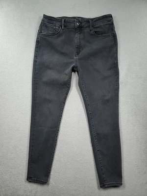 Jeans Mavi para mujer 30 negros Tess tiro alto ajustados desteñidos lavado oscuro denim elástico Foto 1 de 4