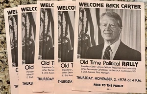 1978 Welcome Back Carter - Flint, Michigan Picture Campaign Flyers Group - Picture 1 of 1