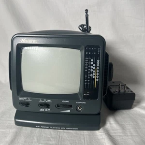 MEMOREX 5.5" Mini Portable TV AM/FM Radio MT0550-B - Picture 1 of 6