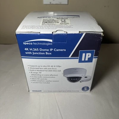 Speco Technologies O8D6M HD Motorized Dome Camera w/ Junction Box NIB - Image 1 of 4