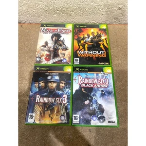 Lot of 4 Prince of Persia/Rainbow Six/Without Warning Microsoft Xbox Video Game - Picture 1 of 11