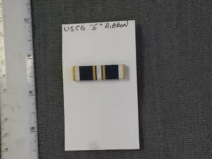 USCG issue Coast Guard E (1990 - ) Ribbon Bar, brand new - Picture 1 of 2